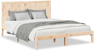 vidaXL Massivholzbett Extra Lang ohne Matratze 160x220 cm 3309259