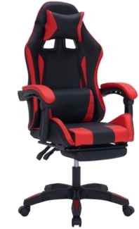 HTI-Living Drehstuhl Gaming Stuhl Krit Eco Schwarz-Rot (Stück, 1 St), Bürostuhl Drehstuhl Schreibtischstuhl