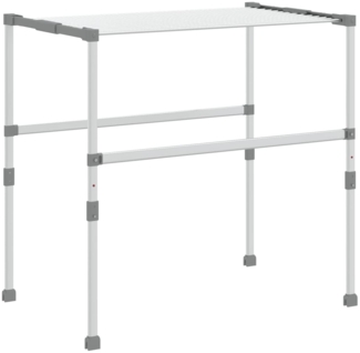 vidaXL Wäschetrockner 83x(50-55)x(40-85) cm Aluminium 154601
