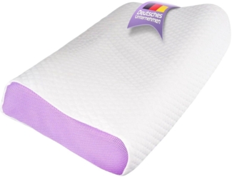 Ergonomisches Kopfkissen 62 x 35 cm aus TPE gegen Nackenschmerzen für Seitenschläfer und Rückenschläfer