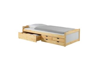 IDIMEX Funktionsbett ANDREA, Bett mit Stauraum Kinderbett Gästebett 4 Schubladen Bett 90x200 cm