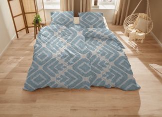 Primera Bettwäsche Mako-Satin Bettwäsche Boho, Mako-Satin, 2 teilig, im natürlichen Boho Style