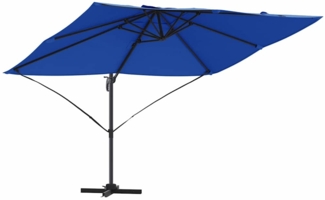 vidaXL Ampelschirm Roma Blau und Schwarz 352 x 251 x 260 cm 42003348