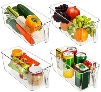 Kurtzy Aufbewahrungsbox 4er Set Kühlschrank-Organizer, 31,2 cm lang (4 St)