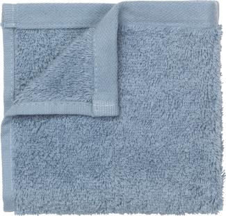 Blomus RIVA Gästehandtücher 4er Set, Gästetücher, Handtuch, Baumwolle, ashley blue, 30 x 30 cm, 69181