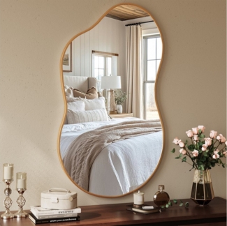 TLGREEN Dekospiegel Wandspiegel, (Wolkenspiegel mit Gehärtetes Glas, Aluminiumrahmen), für Wohnzimmer Schlafzimmer Badezimmer