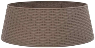 vidaXL Weihnachtsbaum-Rock Braun Ø65x23 cm Kunststoff 4019955