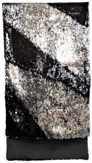 Tischläufer "Glow" schwarz/silber