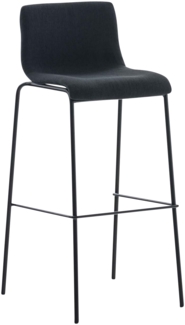 CLP Barhocker Hover Stoff 4-Fuß Gestell 4-Fuß Gestell,schwarz schwarz
