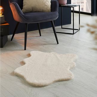 OTTO home Fellteppich Lugano, fellförmig, Höhe: 30 mm, Kunstfell, Uni Farben, weich & kuschelig, auch als 2er Set erhältlich