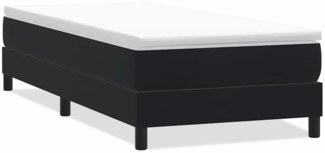 vidaXL Boxspringbett ohne Matratze Schwarz 80x210 cm Samt 3315803
