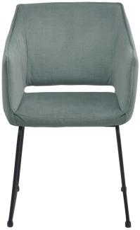 SIT&CHAIRS Tom Tailor Armlehnstuhl 2er-Set Celadon Stahl Schwarz