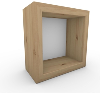 Nachttisch Nachtkommode Nachtkästchen mit Rückwand ohne Zwischenboden ohne Füße ohne Türe Fichte