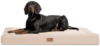 tierlando® Tierbett OSCAR VISCO Orthopädische Hundematratze Kunstleder Velours