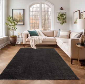 SIMPEX24 Teppich Unicolor - Einfarbig, Läufer, Höhe: 11 mm, Einfarbig Kurzflor Teppich Wohnzimmer Verschiedene Farben und Größen