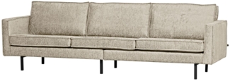 Sofa Rodeo 3 Sitzer aus Struktursamt, Wheatfiled