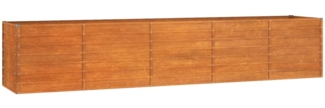 vidaXL Hochbeet Rostig 400x80x77 cm Cortenstahl 151965