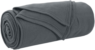 Überwurfdecke, Wohndecke Dunkelgrau 200x150 cm Fleece