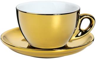 Cilio Cappuccinotasse mit Untertasse Roma | Gold