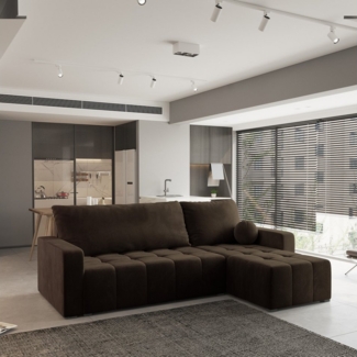 Masseno Ecksofa VOLIRA mit Schlaffunktion L-Form, Sofa mit Bettkasten