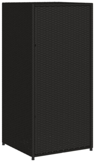 DOTMALL Garten-Geräteschrank Gartenschrank 55x55x111 cm Poly Rattan