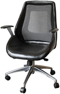 Bürodrehstuhl Schalensitz Schreibtischstuhl Drehstuhl Chefsessel Racer "GT2" schwarz/black Classic Car Seat 212655