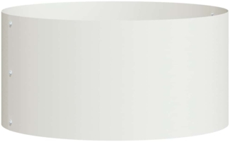 vidaXL Gartenblumentopf Weiß 40 x 40 x 20 cm Stahl 873608