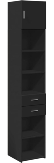 vidaXL Hochschrank Schmal Schwarz 40x42,5x225 cm Holzwerkstoff 3281281