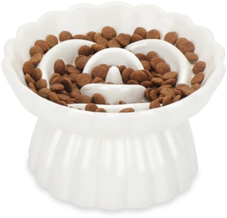 Ledander Futternapf Katze, Katzennapf Erhöht, Keramik Anti Schling Napf, Keramik, für Katze Hunde Welpe Futter Und Wasser