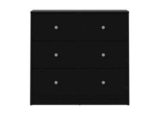 Maria Kommode 3 Schubladen schwarz Sideboard Highboard Schrank Flur Diele