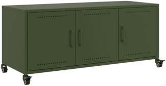 vidaXL TV-Schrank Olivgrün 100,5x39x43,5 cm Kaltgewalzter Stahl 846648