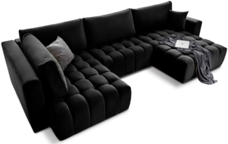 Eltap Bonito Ecksofa (Loco 10) Seite rechte, Schwarz, 175 x 92 x 350 cm