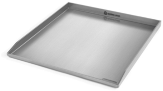 BURNHARD Grillplatte Plancha Edelstahl EARL 42,5 x 39,6 x 3 cm