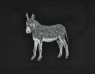 Vista Portuguese Geschirrtuch schwarz Esel