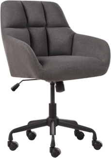 Bürostuhl Stoff drehbar Grau PALMDALE