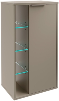 Fackelmann B.PARIS Midischrank 47 cm breit, Grau, Anschlag rechts