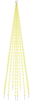 vidaXL LED-Weihnachtsbaum für Fahnenmast Warmweiß 310 LEDs 300 cm 343522