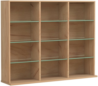 VCM Standregal Holz CD DVD Standregal Bücherregal Regal Zilas L