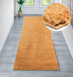 Bruno Banani Läufer Shaggy Soft, rechteckig, Höhe: 30 mm, Läufer, Brücke, gewebt, Uni-Farben, besonders weich