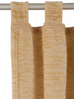 Wirth Vorhang Warnow (1 St), Schlaufen, blickdicht, Chenille