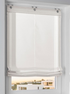 Rollo Raffrollo, heine, halbtransparent, Ösen