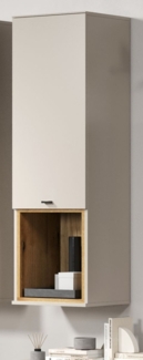Hängeschrank Sao Paulo in Sand und Eiche 40 x 130 cm
