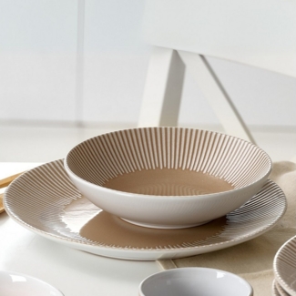 Ritzenhoff & Breker Tafelservice Banda (18-tlg), 6 Personen, Steingut, aus Steingut für 6 Personen