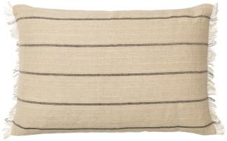 Ferm Living Calm Kissen - 40 x 60 cm - Olive / Off