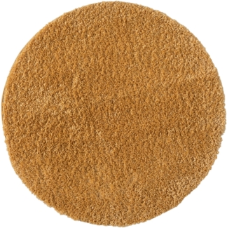 Myflair Möbel & Accessoires Hochflor-Teppich My Shaggy, rund, Höhe: 37 mm, Shaggy, Uni Farben, leicht glänzend, Microfaser, extra flauschig