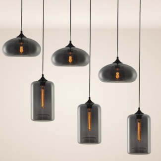 s.luce Cruet mehrflammige Hängeleuchte Rauch