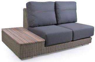 4Seasons Kingston modular 2 Sitzer Teak-Insel rechts, inkl. 4 Kissen