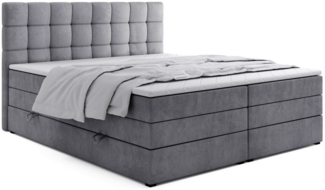 Labett Boxspringbett mit Bettkasten Doppelmatratze & Topper IGELLA KING 180x200 200x200 (Doppelbett, Bettkasten, Matratze, Topper), Bonellfederkern- und Taschenfederkernmatratze