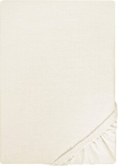 Castell Jersey-Stretch-Spannbetttuch, Natur, 1x 140x200 cm - 160x200 cm, 140x200 cm