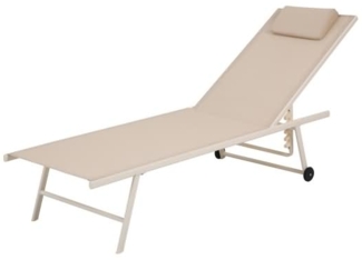 Best Sonnenliege Travis 88391 beige 2 Stück